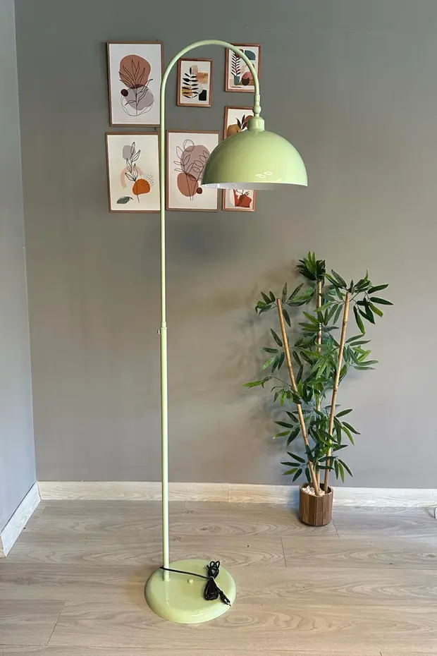 Dimmerli Işığı Ayarlanabilen Işığı Artırılıp Azaltılabilen Mint Hareketli Başlık Metal Lambader Dimmerli Işığı Ayarlanabilen Işığı Artırılıp Azaltılabilen Mint Hareketli Başlık Metal Lambader